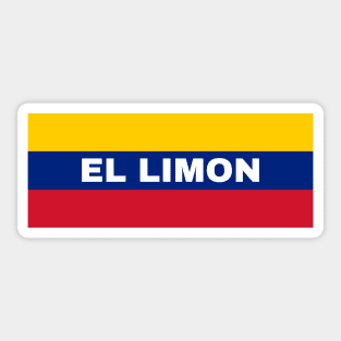 El Limon City in Venezuelan Flag Colors Sticker